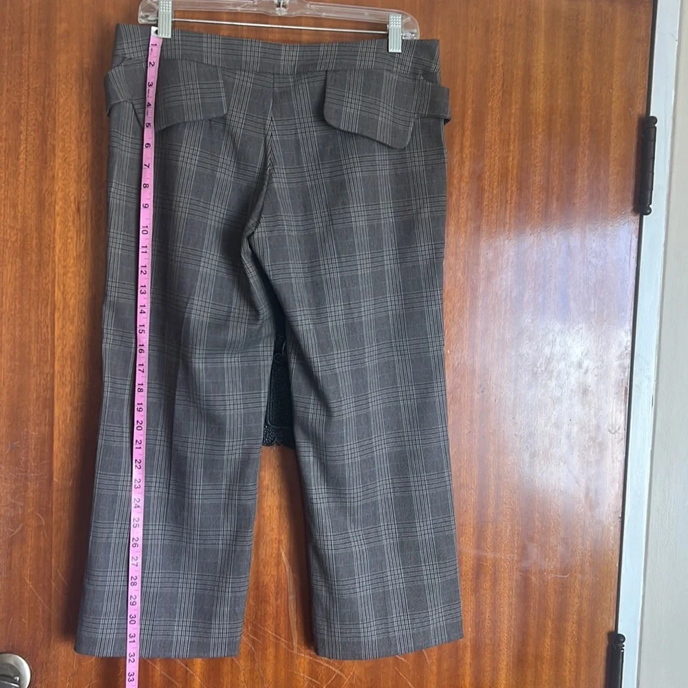 Excellent Condition Helen Wang Capri Pants Plaid Size 6 - Picture 5 of 8